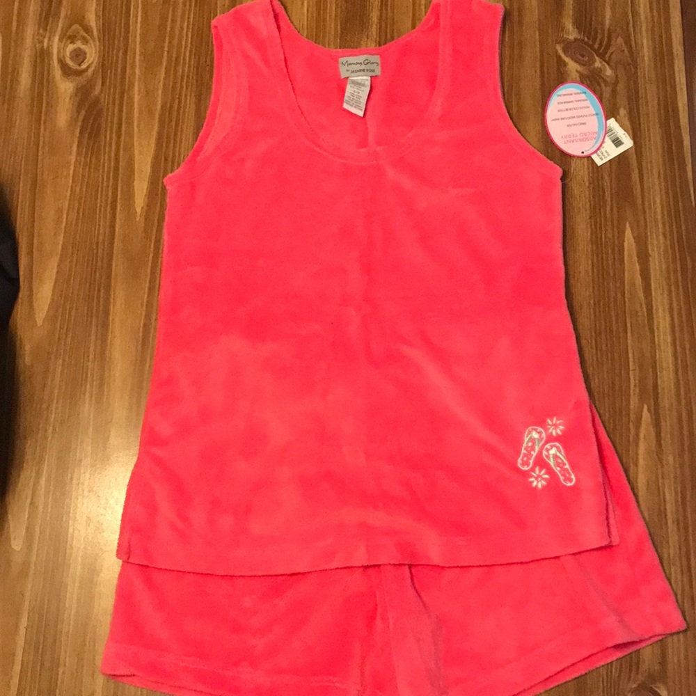 Two piece swim coverup - absorbant micro terry